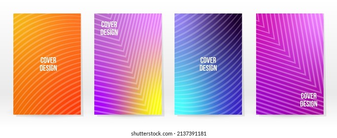 Minimal Poster. Pastel Soft. Rainbow Gradient Set. Graphic Color Background. Blurred Mesh Texture. Vector Modern Banner. Abstract Bright Wallpaper. Gradient Technology Cover. Mobile Template Design.