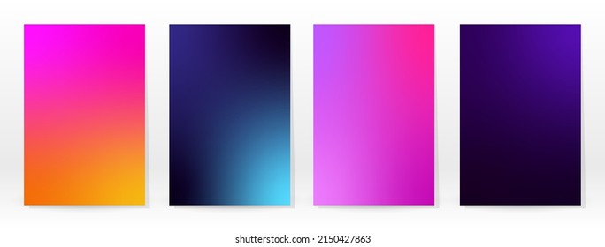 Minimal Poster. Pastel Soft. Rainbow Gradient Set. Graphic Color Background. Blurred Mesh Texture. Vector Modern Banner. Abstract Bright Wallpaper. Gradient Technology Cover. Mobile Template Design.
