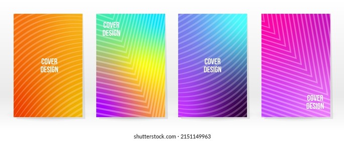 Minimal Poster. Pastel Soft. Rainbow Gradient Set. Graphic Color Background. Blurred Mesh Texture. Vector Modern Banner. Abstract Bright Wallpaper. Gradient Technology Cover. Mobile Template Design.
