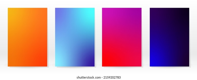 Minimal Poster. Pastel Soft. Rainbow Gradient Set. Graphic Color Background. Blurred Mesh Texture. Vector Modern Banner. Abstract Bright Wallpaper. Gradient Technology Cover. Mobile Template Design.