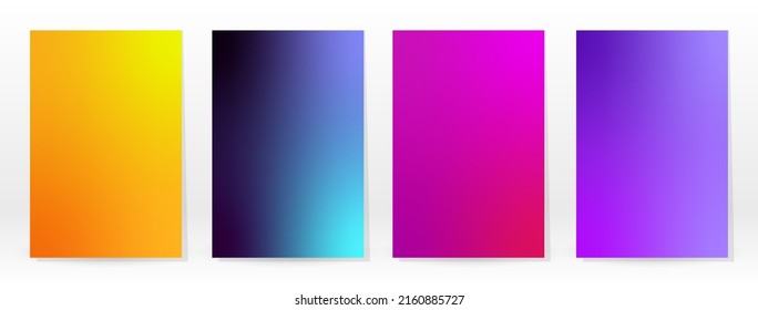 Minimal Poster. Pastel Soft. Rainbow Gradient Set. Graphic Color Background. Blurred Mesh Texture. Vector Modern Banner. Abstract Bright Wallpaper. Gradient Technology Cover. Mobile Template Design.