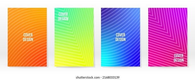 Minimal Poster. Pastel Soft. Rainbow Gradient Set. Graphic Color Background. Blurred Mesh Texture. Vector Modern Banner. Abstract Bright Wallpaper. Gradient Technology Cover. Mobile Template Design.