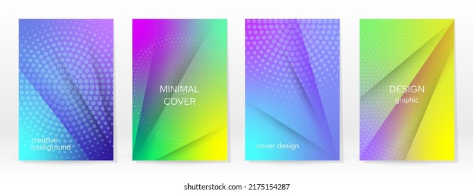 Afiche mínimo. Pastel Suave. Juego de degradado de arcoiris. Fondo de color gráfico. Textura de malla borrosa. Banner Vector Moderno. Resumen Papel de escritorio brillante. Cubierta de tecnología de degradado. Diseño de plantillas móviles.