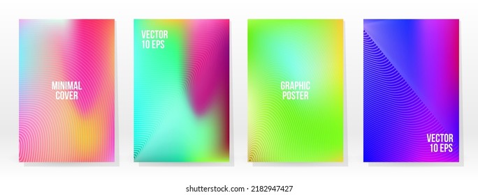 Afiche mínimo. Pastel Suave. Juego de degradado de arcoiris. Fondo de color gráfico. Textura de malla borrosa. Banner Vector Moderno. Resumen Papel de escritorio brillante. Cubierta de tecnología de degradado. Diseño de plantillas móviles.