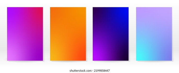 Minimal Poster. Pastel Soft. Rainbow Gradient Set. Graphic Color Background. Blurred Mesh Texture. Vector Modern Banner. Abstract Bright Wallpaper. Gradient Technology Cover. Mobile Template Design.