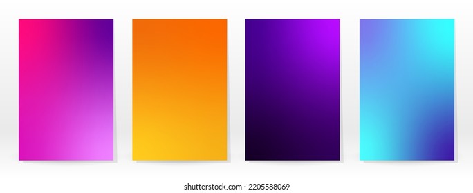 Minimal Poster. Pastel Soft. Rainbow Gradient Set. Graphic Color Background. Blurred Mesh Texture. Vector Modern Banner. Abstract Bright Wallpaper. Gradient Technology Cover. Mobile Template Design.