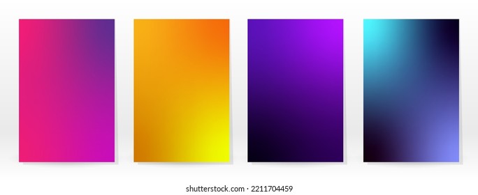 Minimal Poster. Pastel Soft. Rainbow Gradient Set. Graphic Color Background. Blurred Mesh Texture. Vector Modern Banner. Abstract Bright Wallpaper. Gradient Technology Cover. Mobile Template Design.