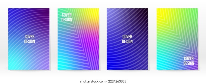Afiche mínimo. Pastel Suave. Juego de degradado de arcoiris. Fondo de color gráfico. Textura de malla borrosa. Banner Vector Moderno. Resumen Papel de escritorio brillante. Cubierta de tecnología de degradado. Diseño de plantillas móviles.