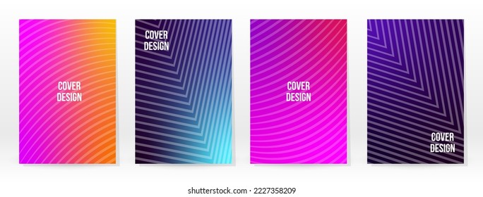 Minimal Poster. Pastel Soft. Rainbow Gradient Set. Graphic Color Background. Blurred Mesh Texture. Vector Modern Banner. Abstract Bright Wallpaper. Gradient Technology Cover. Mobile Template Design.