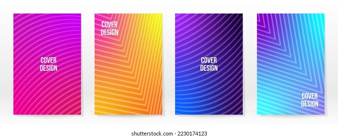 Minimales Poster. Pastellweich. Rainbow Gradient Set. Grafikfarbener Hintergrund. unscharfe Mesh-Textur. Vector Modern Banner. Abstrakte helle Tapete. Gradient Technology Cover. Design für mobile Vorlagen.
