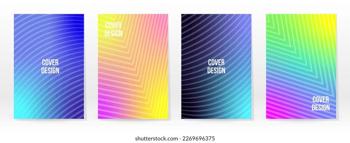 Afiche mínimo. Pastel Suave. Juego de degradado de arcoiris. Fondo de color gráfico. Textura de malla borrosa. Banner Vector Moderno. Resumen Papel de escritorio brillante. Cubierta de tecnología de degradado. Diseño de plantillas móviles.