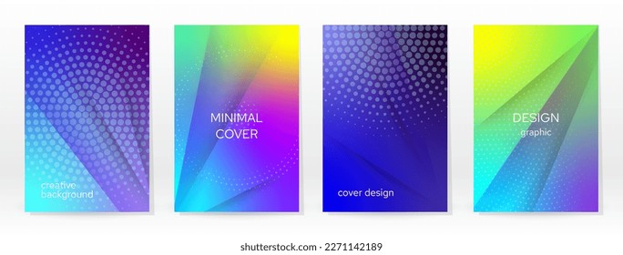 Afiche mínimo. Pastel Suave. Juego de degradado de arcoiris. Fondo de color gráfico. Textura de malla borrosa. Banner Vector Moderno. Resumen Papel de escritorio brillante. Cubierta de tecnología de degradado. Diseño de plantillas móviles.