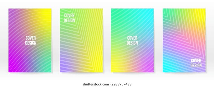 Afiche mínimo. Pastel Suave. Juego de degradado de arcoiris. Fondo de color gráfico. Textura de malla borrosa. Banner Vector Moderno. Resumen Papel de escritorio brillante. Cubierta de tecnología de degradado. Diseño de plantillas móviles.