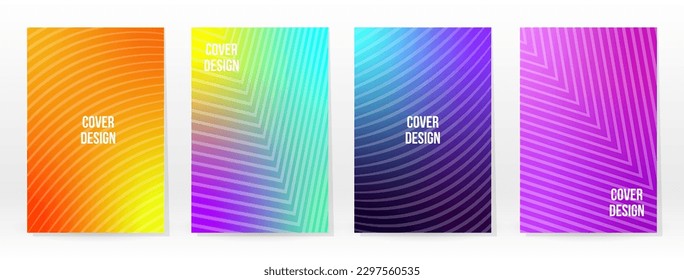 Minimal Poster. Pastel Soft. Rainbow Gradient Set. Graphic Color Background. Blurred Mesh Texture. Vector Modern Banner. Abstract Bright Wallpaper. Gradient Technology Cover. Mobile Template Design.