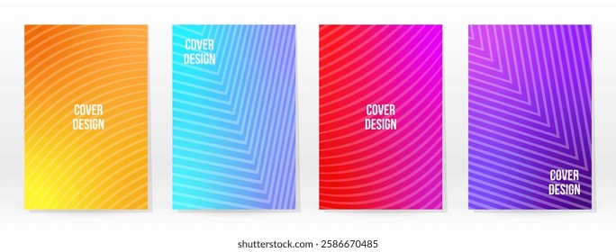 Minimal Poster. Pastel Soft. Rainbow Gradient Set. Graphic Color Background. Blurred Mesh Texture. Vector Modern Banner. Abstract Bright Wallpaper. Gradient Technology Cover. Mobile Template Design.