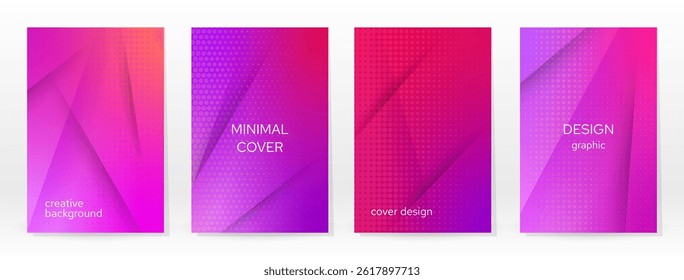 Minimal Poster. Pastel Soft. Rainbow Gradient Set. Graphic Color Background. Blurred Mesh Texture. Vector Modern Banner. Abstract Bright Wallpaper. Gradient Technology Cover. Mobile Template Design.