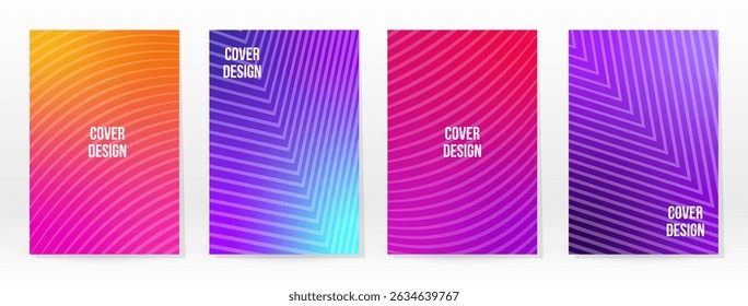 Minimal Poster. Pastel Soft. Rainbow Gradient Set. Graphic Color Background. Blurred Mesh Texture. Vector Modern Banner. Abstract Bright Wallpaper. Gradient Technology Cover. Mobile Template Design.