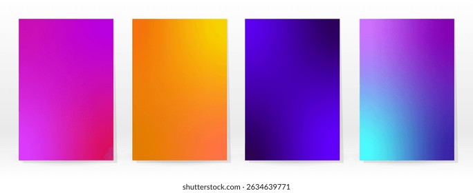 Minimal Poster. Pastel Soft. Rainbow Gradient Set. Graphic Color Background. Blurred Mesh Texture. Vector Modern Banner. Abstract Bright Wallpaper. Gradient Technology Cover. Mobile Template Design.