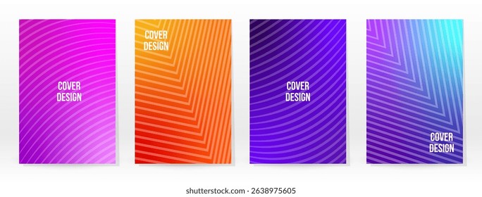Minimal Poster. Pastel Soft. Rainbow Gradient Set. Graphic Color Background. Blurred Mesh Texture. Vector Modern Banner. Abstract Bright Wallpaper. Gradient Technology Cover. Mobile Template Design.