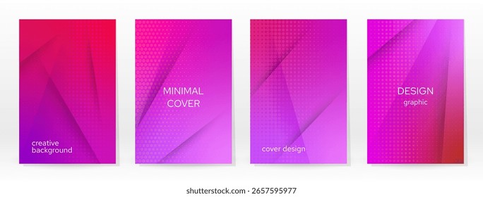 Póster mínimo. Pastel suave. Conjunto de degradado de arco iris. Fondo de color gráfico. Textura de malla borrosa. Vector Anuncio moderno. Abstractas Fondo de pantalla brillante. Cubierta de Tecnología degradada. Diseño de Plantilla móvil.