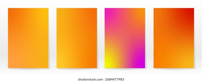 Minimal Poster. Pastel Soft. Rainbow Gradient Set. Graphic Color Background. Blurred Mesh Texture. Vector Modern Banner. Abstract Bright Wallpaper. Gradient Technology Cover. Mobile Template Design.