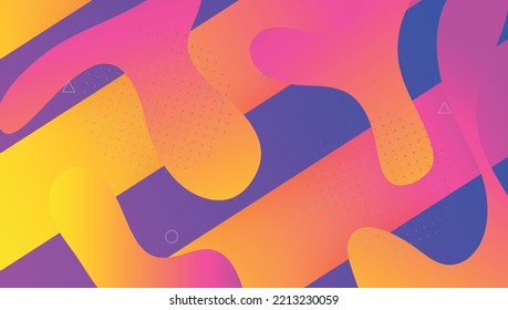Afiche mínimo. Fondo del espectro. Concepto de arcoiris. Página de inicio de color. Página brillante. Cubierta futurista. Forma digital genial. Diseño De Moda Morada. Afiche Mínimo Lilac