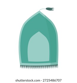Minimal prayer mat illustration for Islamic Ramadan design