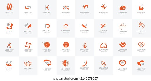 Minimal Premium Awesome Mega Logo Set Collection