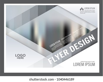 Minimal Presentation Brochure Layout design template. Annual Report Leaflet cover. Geometric Modern Background. illustration vector in A4 size