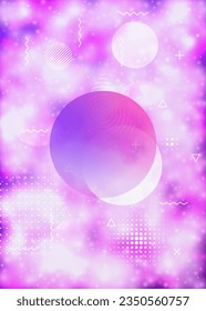 Minimal Presentation. Simple Dots. Purple Soft Fluid. Holographic Design. Hipster Pattern. Retro Layout. Trendy Flyer. Magic Pearlescent Magazine. Violet Minimal Presentation
