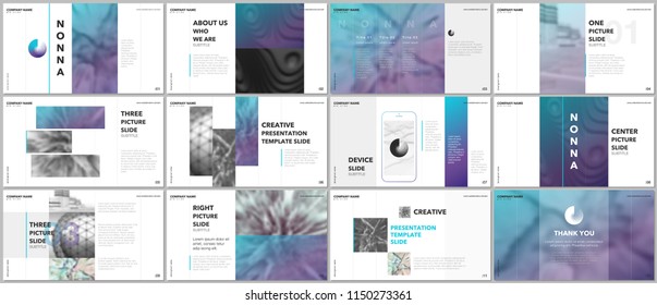 Minimal presentations design, portfolio vector templates with elements on white background. Multipurpose template for presentation slide, flyer leaflet, brochure cover, report, marketing, advertising.