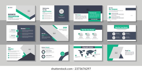 Minimal presentations design, portfolio vector templates with circle elements on white background. Multipurpose template for presentation slide, flyer leaflet, brochure cover, report layout