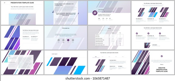 Minimal presentations, portfolio templates. Simple elements on white background. Brochure cover vector design. Presentation slides for flyer, leaflet, brochure, report, marketing, advertising