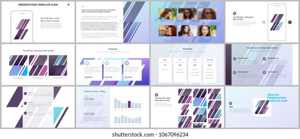 Minimal presentations, portfolio templates. Simple elements on white background. Brochure cover vector design. Presentation slides for flyer, leaflet, brochure, report, marketing, advertising