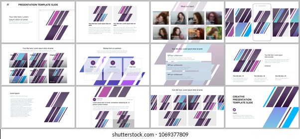 Minimal presentations, portfolio templates. Simple elements on white background. Brochure cover vector design. Presentation slides for flyer, leaflet, brochure, report, marketing, advertising