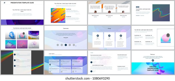 Minimal presentations, portfolio templates. Simple elements on white background. Brochure cover vector design. Presentation slides for flyer, leaflet, brochure, report, marketing, advertising