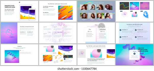 Minimal presentations, portfolio templates. Simple elements on white background. Brochure cover vector design. Presentation slides for flyer, leaflet, brochure, report, marketing, advertising.