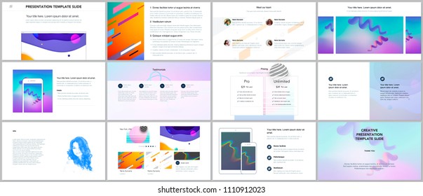 Minimal presentations, portfolio templates. Simple elements on white background. Brochure cover vector design. Presentation slides for flyer, leaflet, brochure, report, marketing, advertising