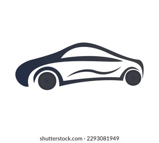 Minimal Private car design vector template