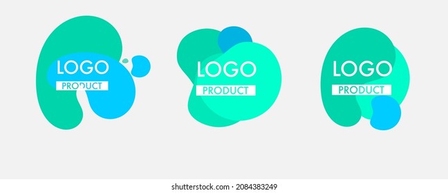 Fondo mínimo del logotipo del producto. Concepto abstracto de luminosidad y delgadez natural. Fondo vectorial de elementos gráficos.