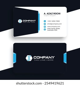 Minimal Professional business card design template. Minimal business card template.