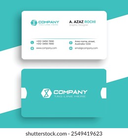 Minimal Professional business card design template. Minimal business card template.