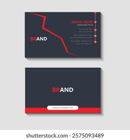 Minimal and Professional Business Card design template