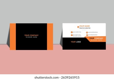 Minimal and professional business card design with a clean layout and neutral color tones. Great for corporate branding, consultants, and business professionals.