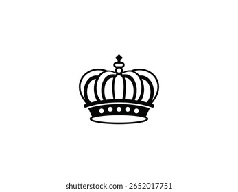 Design de logotipo da coroa mínimo e profissional