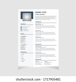 Minimal professional CV / resume template 