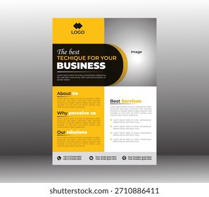 Diseño de volante mínimo y profesional creado para uso corporativo y empresarial. idea para promociones de empresas