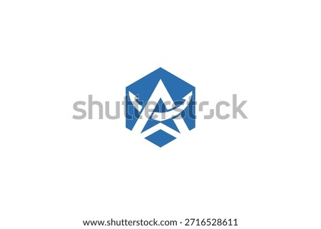 Minimal Professional Letter A Anchor Logo Design on White Background