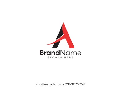 Letra mínima y profesional Plantilla de vector de logotipo A