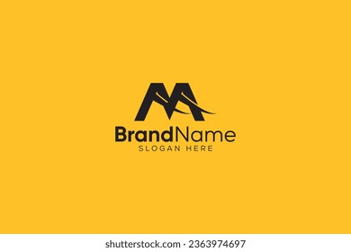 Minimal and Professional letter A M Logo Vector template